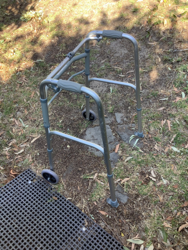 Free Walker with 2-Wheels and 2 Ski- Folds-up