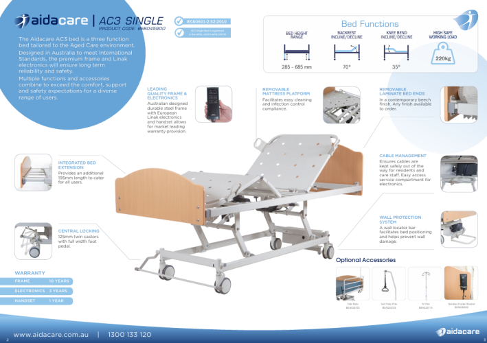 5264_aidacare_ac3_single_bed_brochure