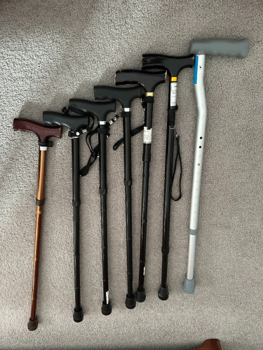 7 x Walking Sticks
