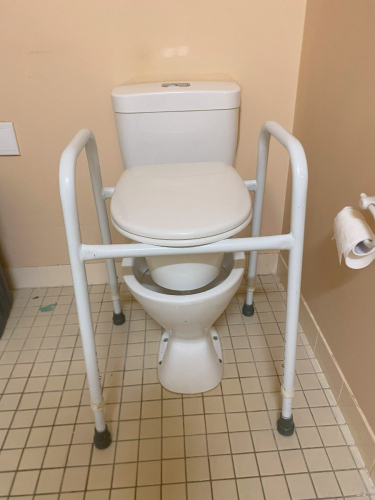 Adjustable Height Over Toilet Aid