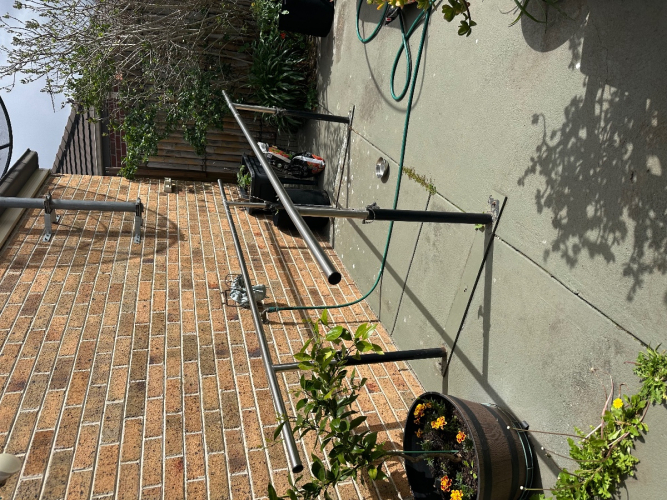 Folding Stainless Steel Walking Handrail