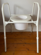 Over-Toilet Chair and Splash Guard