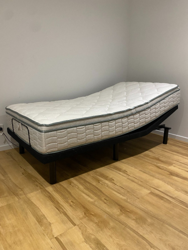 New -  Adjustable King Single Bed with Mattre
