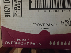 Poise Overnight Pads