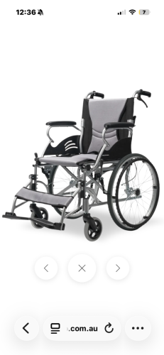 New wheelchair still boxed
