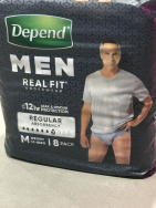 Depend Underwear for Men Size Medium