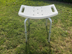 Shower-Stool, Height-Adjustable with Handles