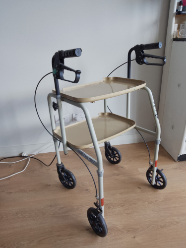 Aspire Mobile 2-Tray with Hand Brakes