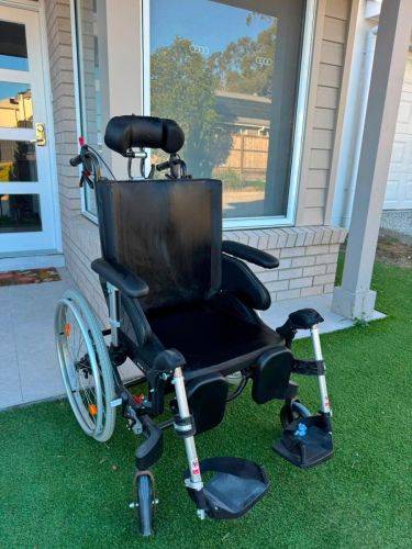Aspire Rehab RX Tilt-in-Space Wheelchair with Headrest