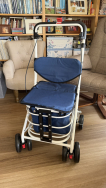 4 Wheel Rollator with Shopping Compartment Seat