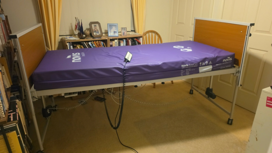 Linak homecare bed and Novis mattress