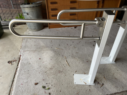 Toilet Grab Rail Drop Down Supports $60